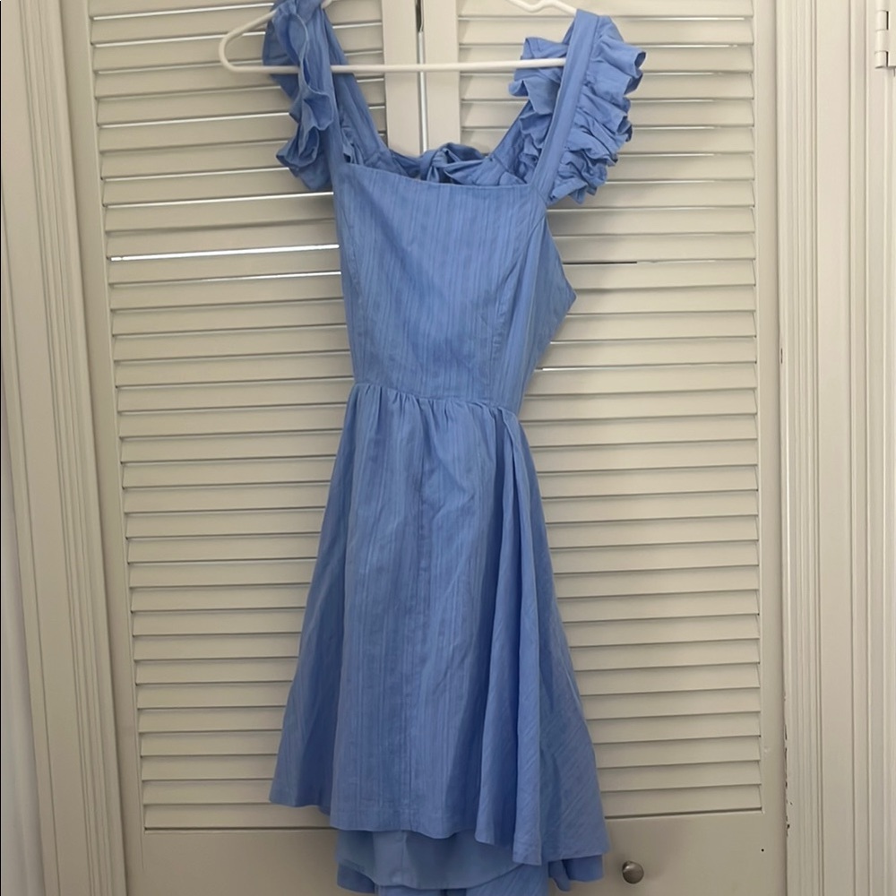 Gaudi' Blue Sleeveless Sundress Fit and Flare